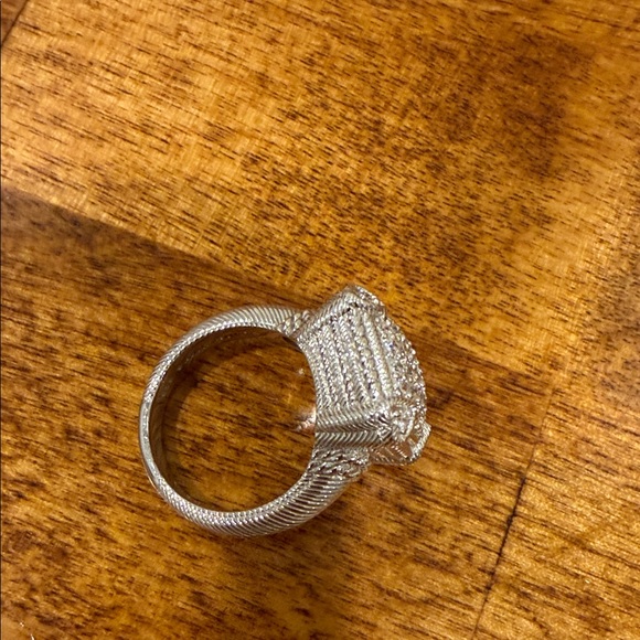 Judith Ripka Sterling Silver and Diamonique Pave Ring - Picture 3 of 4